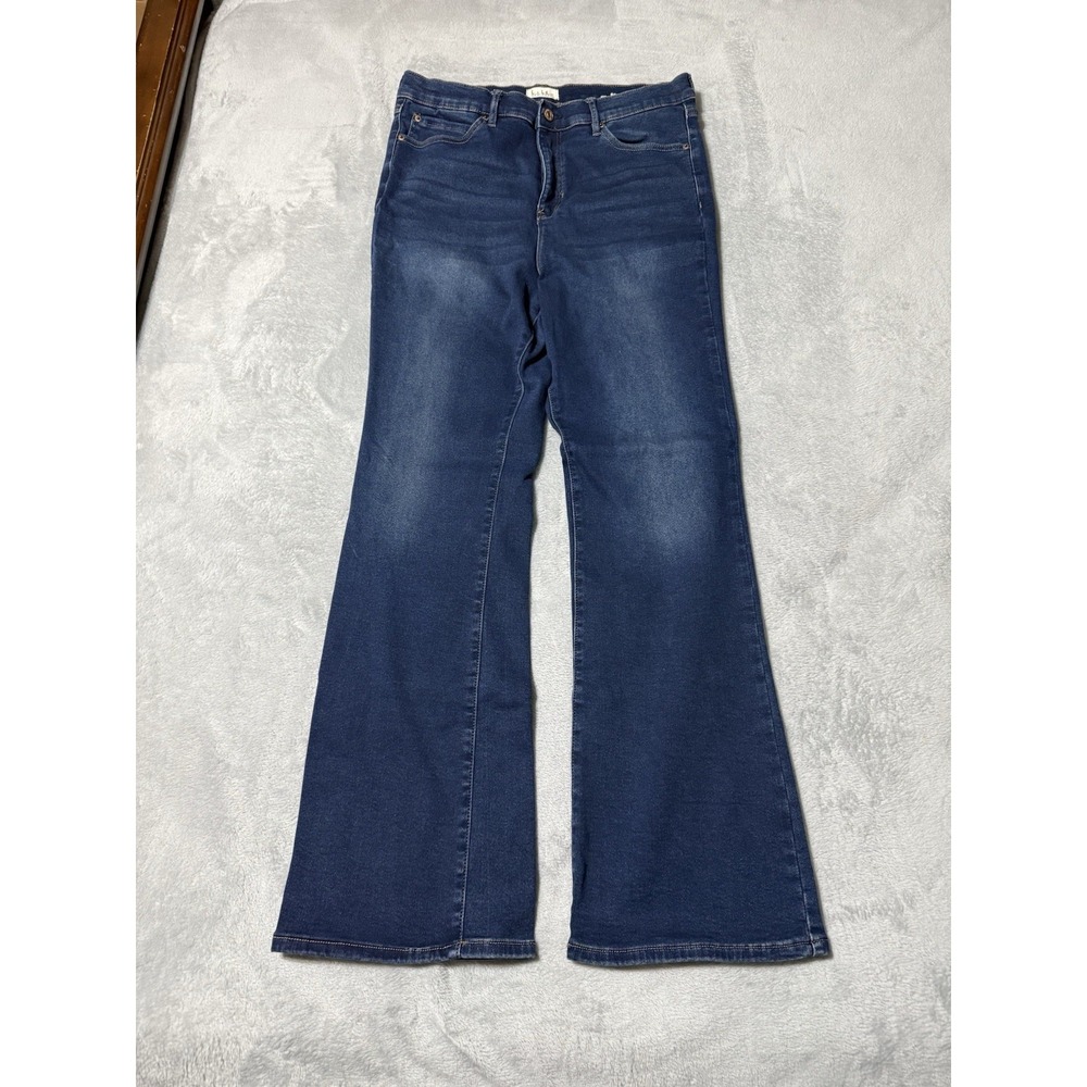Nicole Miller Jeans Womens 16 Soho High Rise Bootcut Blue Denim 32x30.5